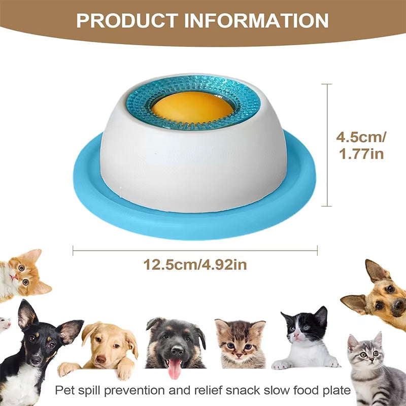 Dog & Cat Licking Mat with Suction Cups – Slow Feeder Silicone Toy for Anxiety Relief & Anti-Spill Treats