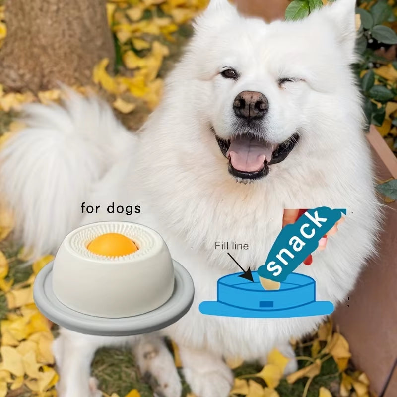 Dog & Cat Licking Mat with Suction Cups – Slow Feeder Silicone Toy for Anxiety Relief & Anti-Spill Treats